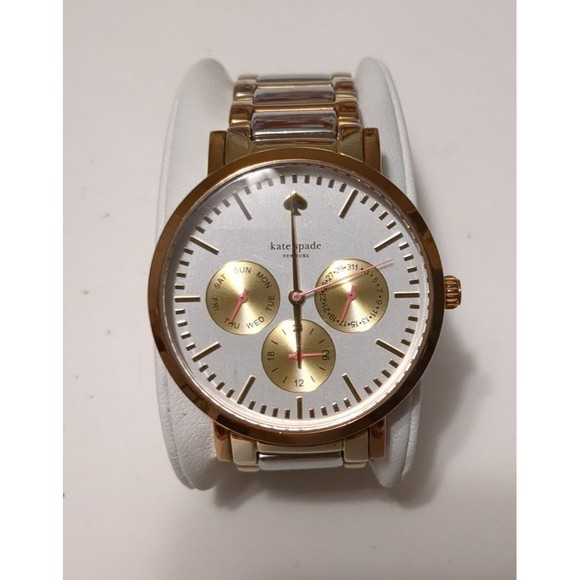 kate spade Gramercy Chronograph two tone watch